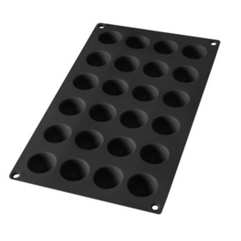 Lekue Gourmet 24 Cav Semi-Sphere Mould - Black