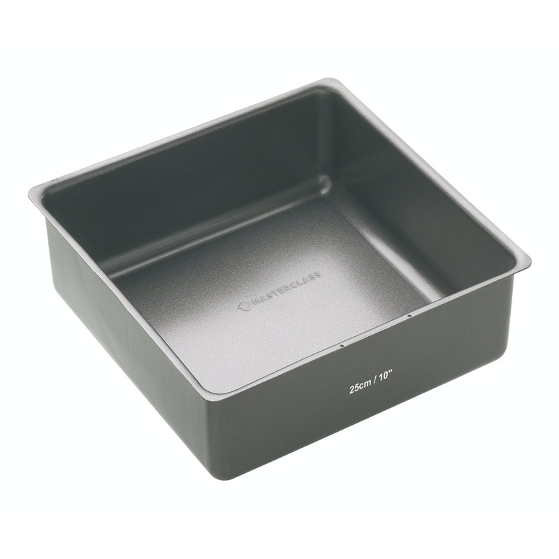 MasterClass Non-Stick Deep Loose Base Cake Pan - Square 10"