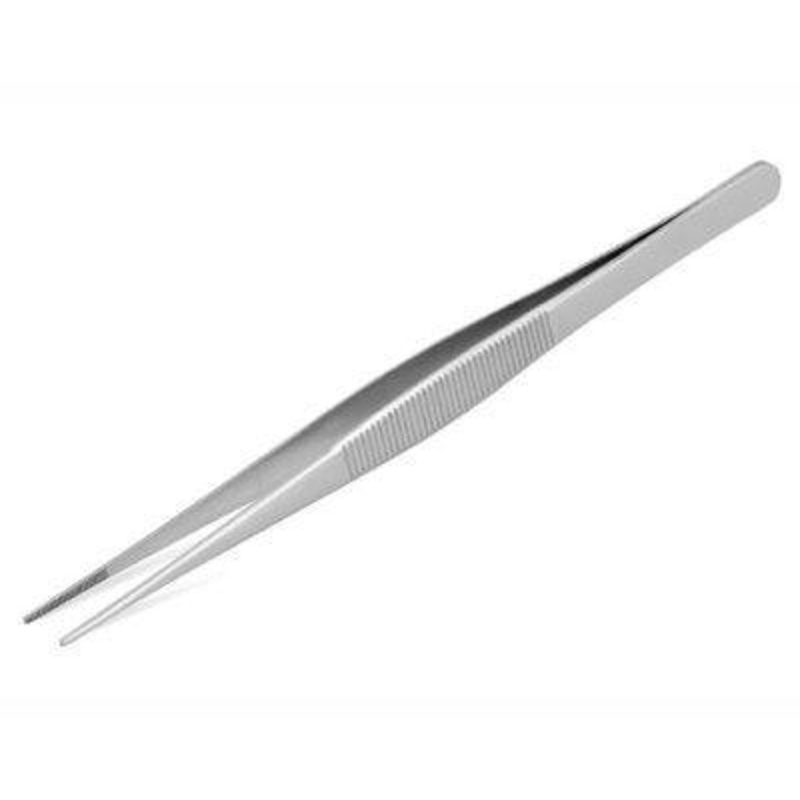 Pujadas Fine Tip Straight Tweezer - 16cm