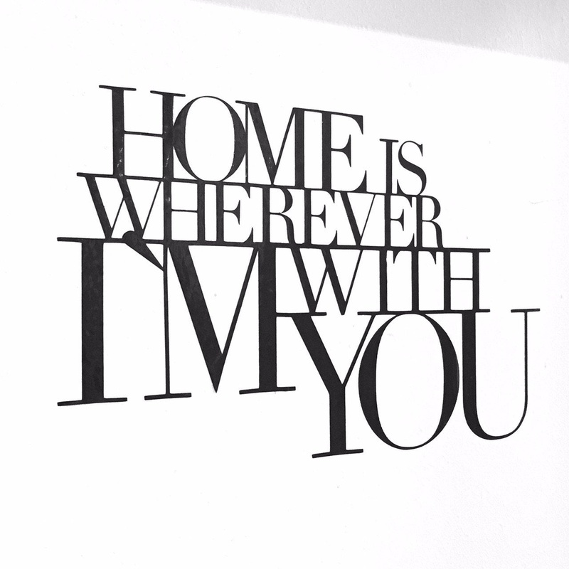 Small Wall Poetry - Home is...