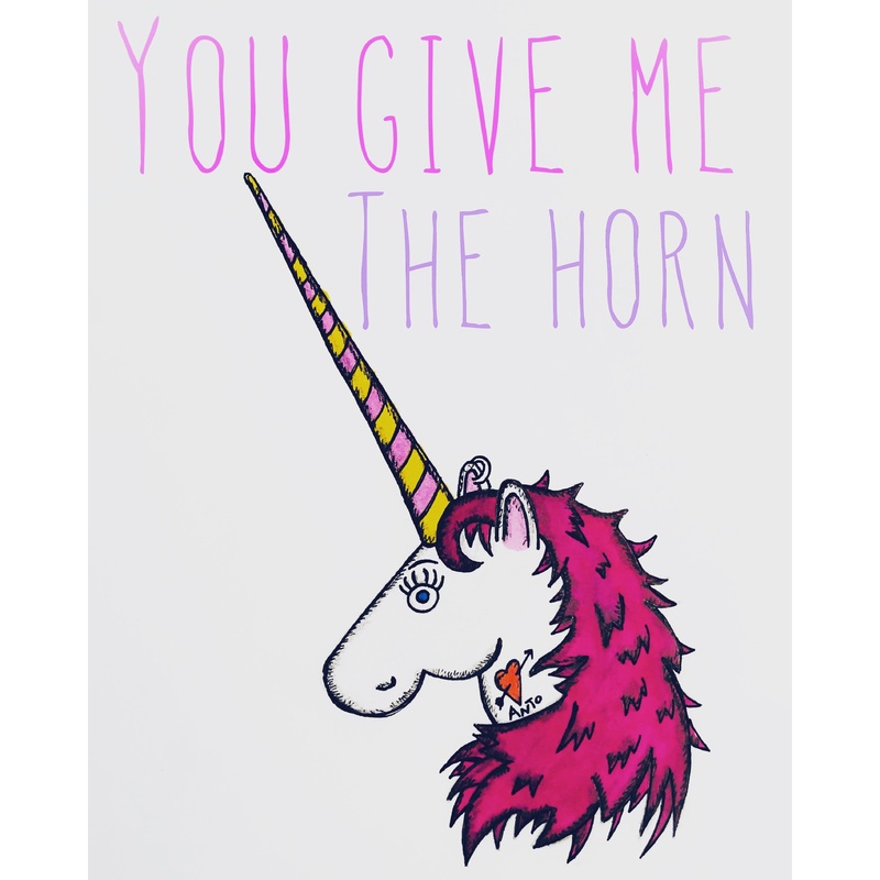 Horn Greeting Card