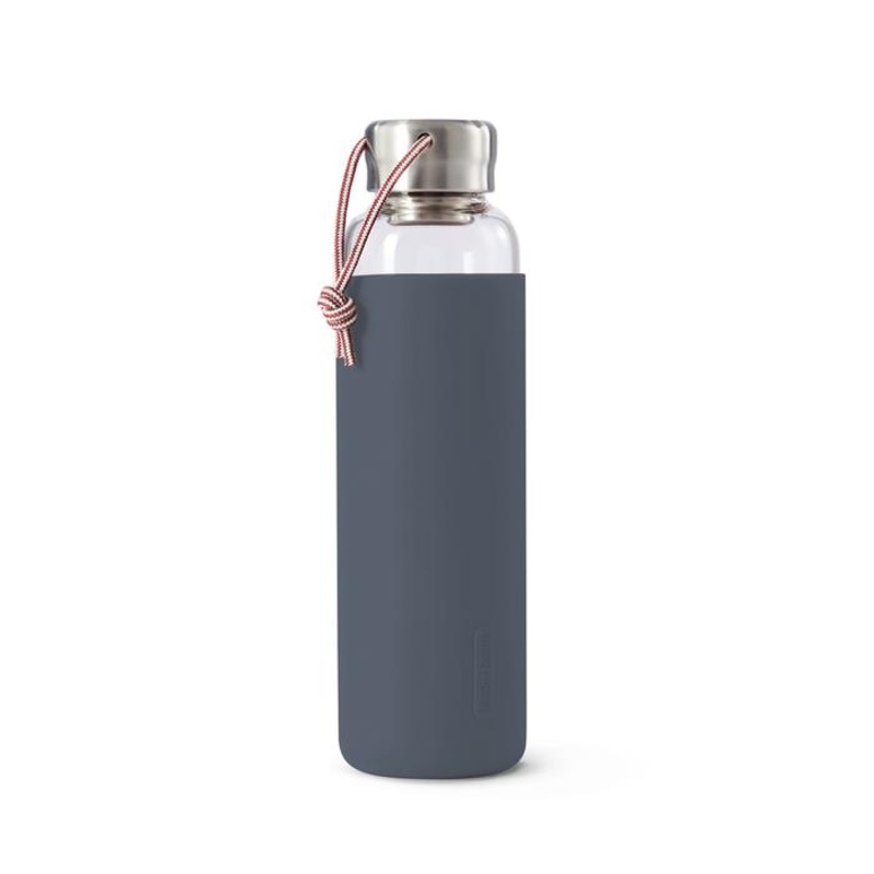 Black & Blum Glass Water Bottle - Slate