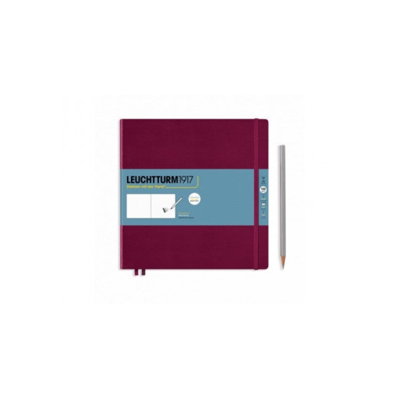 Square Sketchbook Port Red