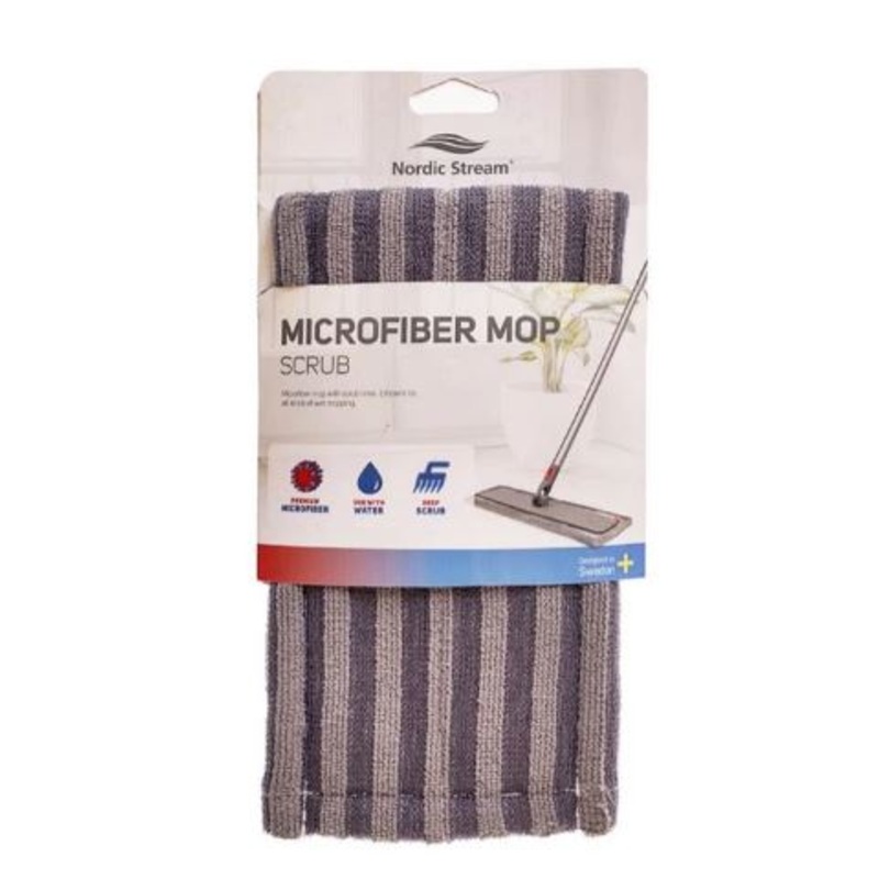 Nordic Stream Pocket Microfibre Mop Head - Scrub