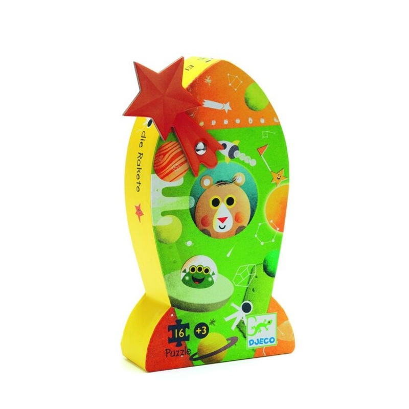 Silhouette Puzzle - The Green Rocket