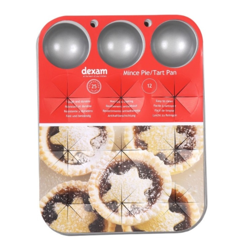 Dexam Non-Stick Mince Pie & Tart Pan  12 Cup