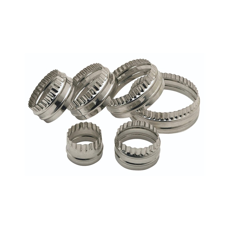 KitchenCraft Set of 6 Double Edged Pastry Cutter