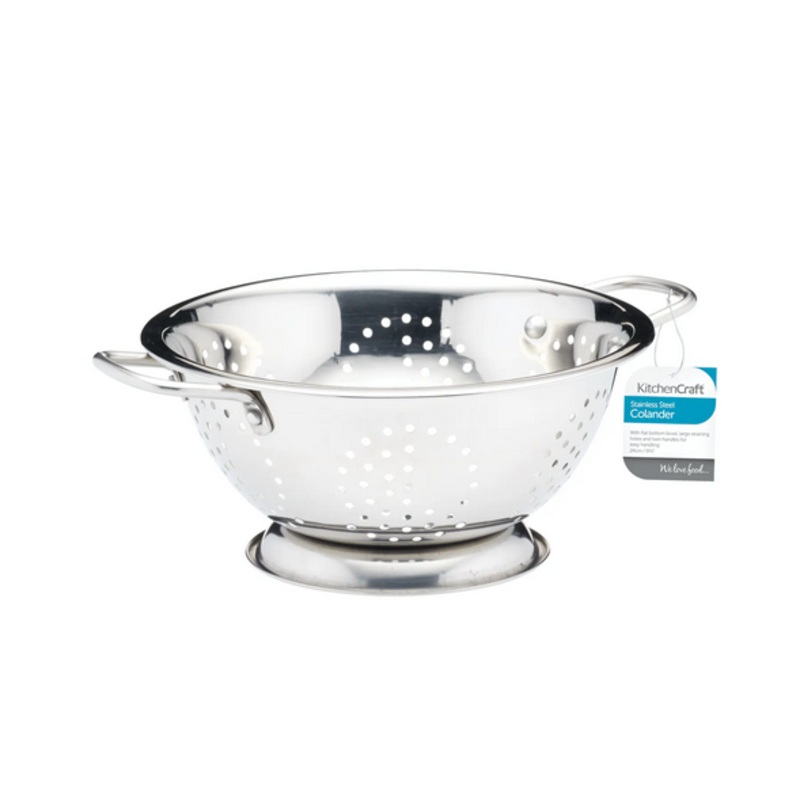 KitchenCraft Stainless Steel Twin Handled Colander 24cm