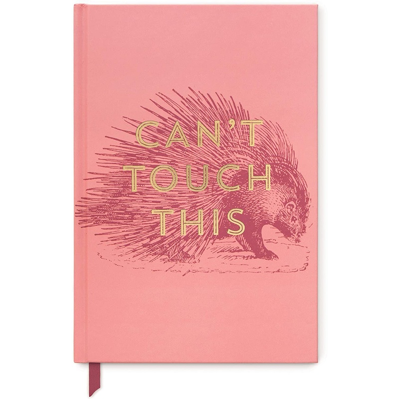 Porcupine "Cant Touch This" Vintage Sass-Soft Touch Hardcover Book