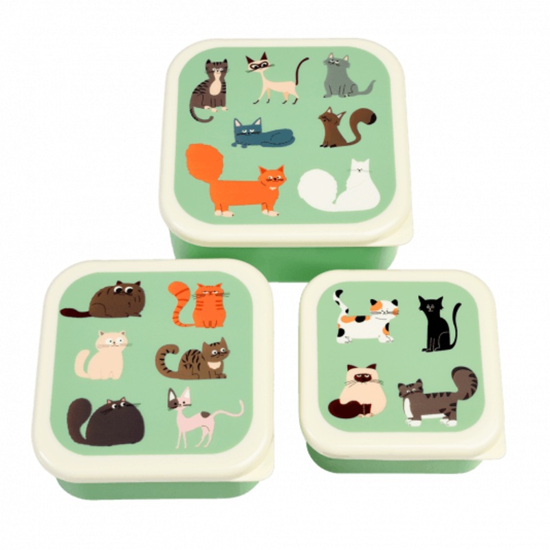 Rex Set of 3 Snack Boxes - Nine Lives