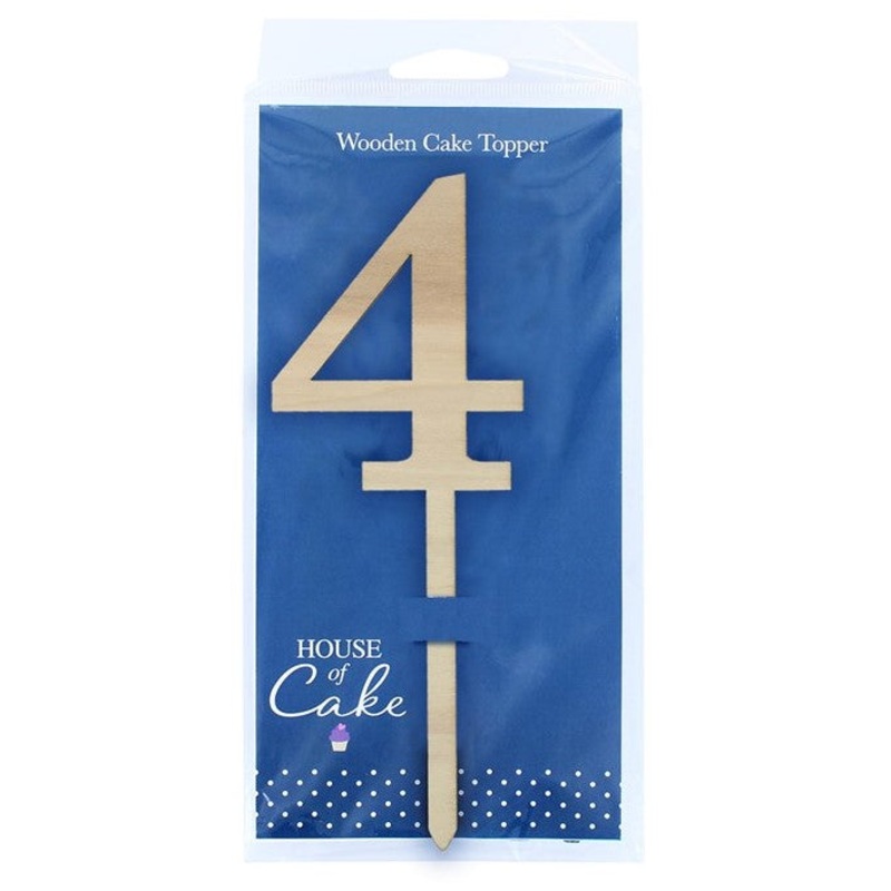 House of Cake Wooden Pic - Number 4