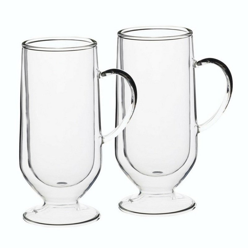 La Cafetire Double Walled Irish Coffee Glasses, Set of 2