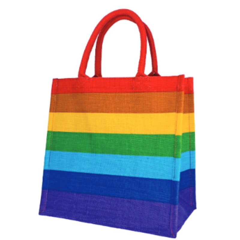 Natures Craft Jute Bag Rainbow