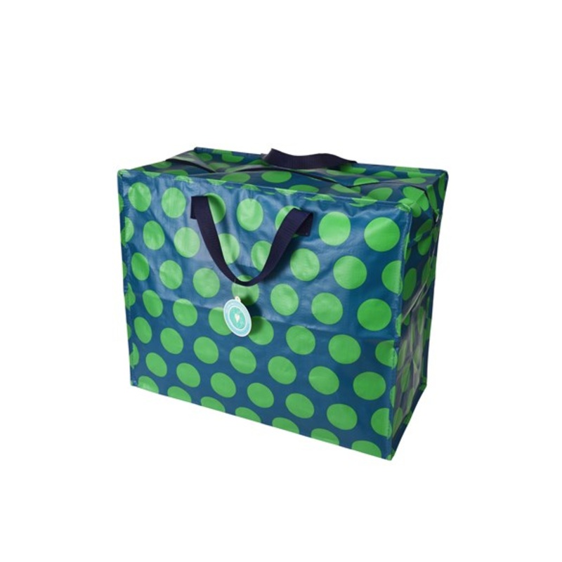Rex Jumbo Storage Bag - Green on Blue Spotlight
