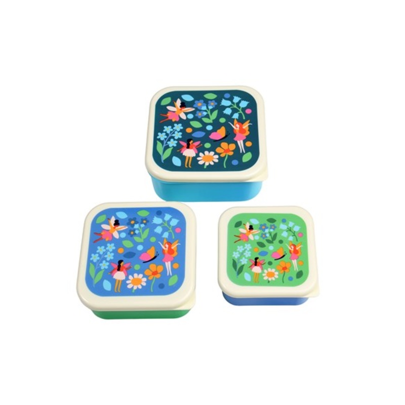 Rex Set of 3 Snack Boxes - Fairies in the Garden