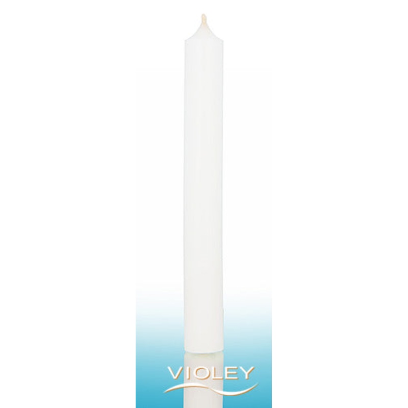 Rustic Candle - White
