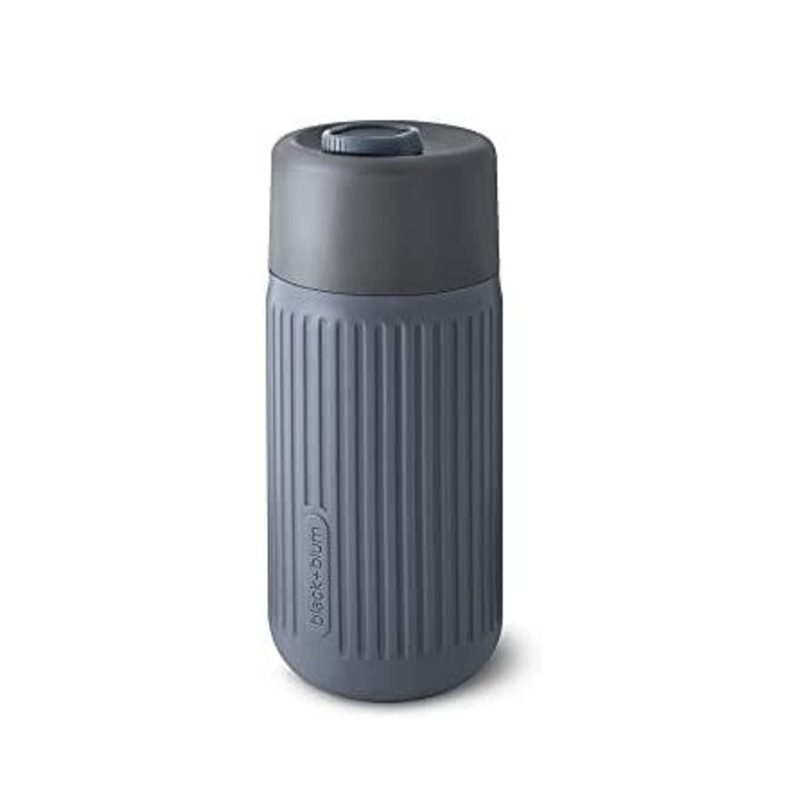 Black & Blum Glass Coffee Mug 340ml Slate