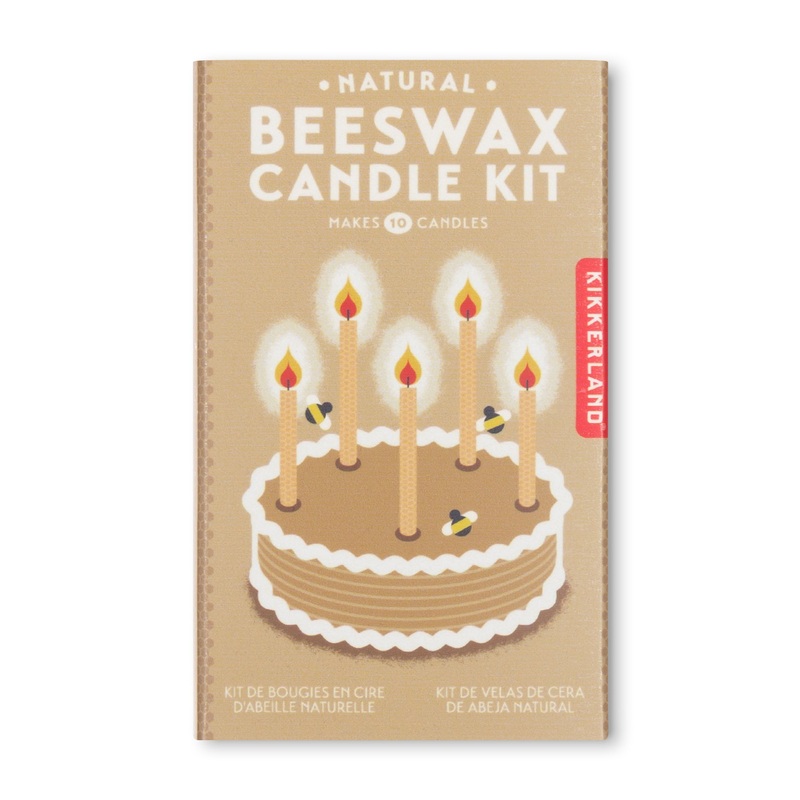 Kikkerland Natural Beeswax Candle Kit