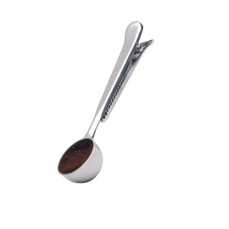 La Cafetiere Coffee Measuring Spoon and Bag Clip, Stainless Steel
