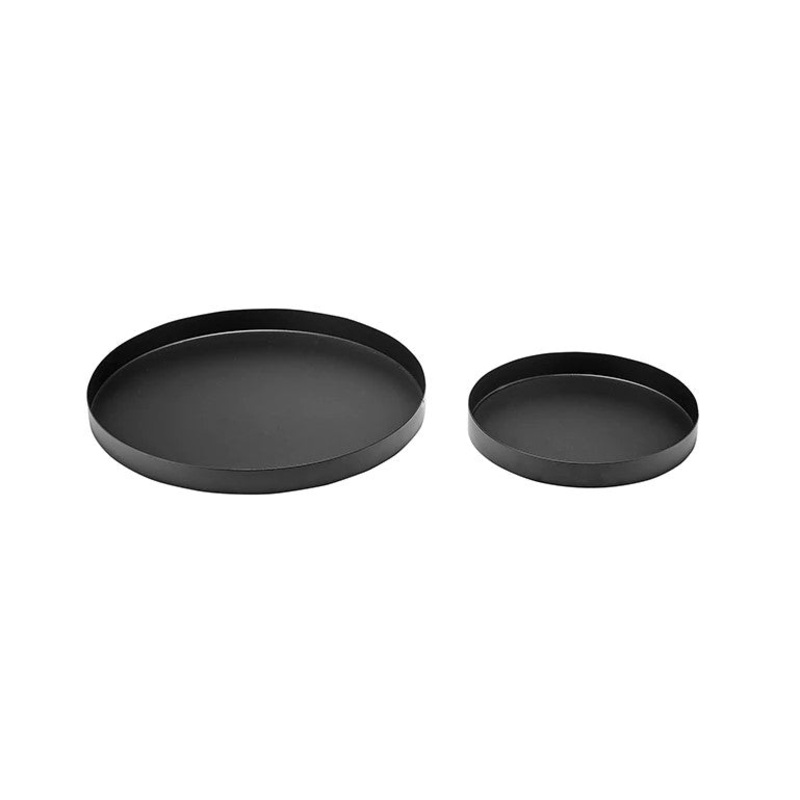 Ladelle Tempa Aurora Serving Trays - Set of 2, Matte Black