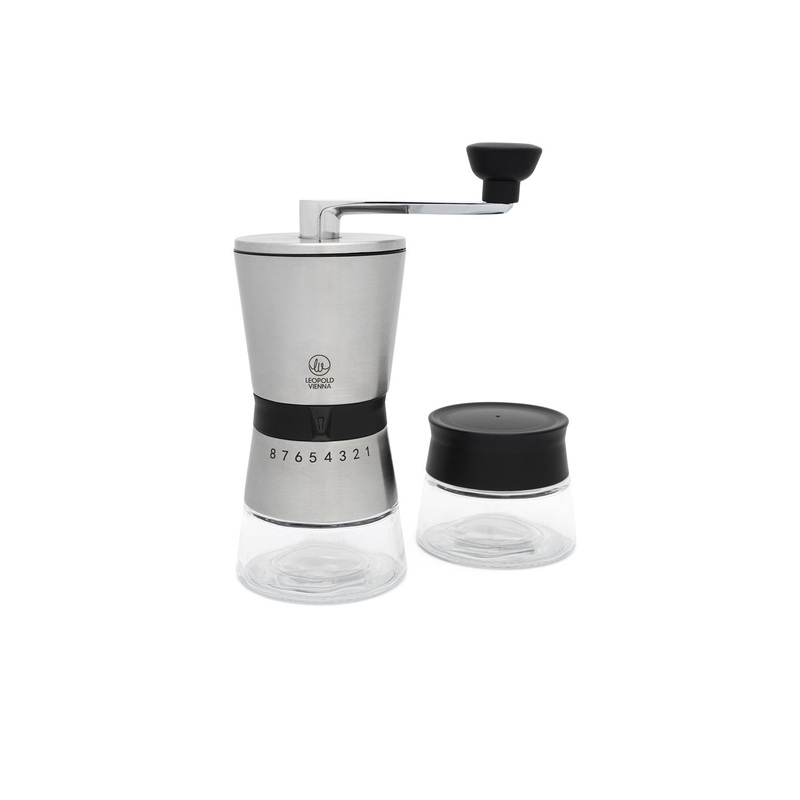 Leopold Vienna Bologna Coffee Mill - Stainless Steel/Glass