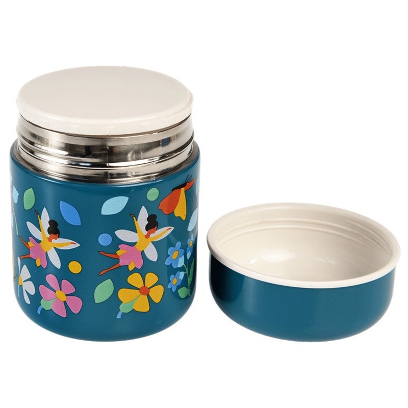 Rex 280ml Stainless Steel Food Flask - Fairies in the Garden