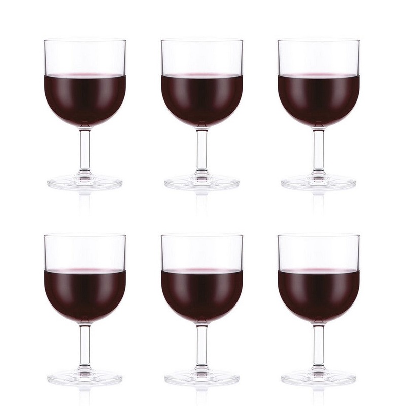 Bodum Oktett Durable Red Wine Glasses - Set of 6