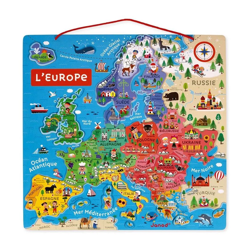 European Wooden Map