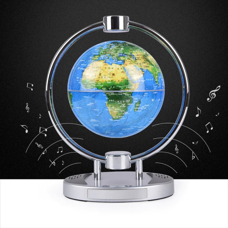 Floating Globe 6'' wiTH Bluetooth Speakers