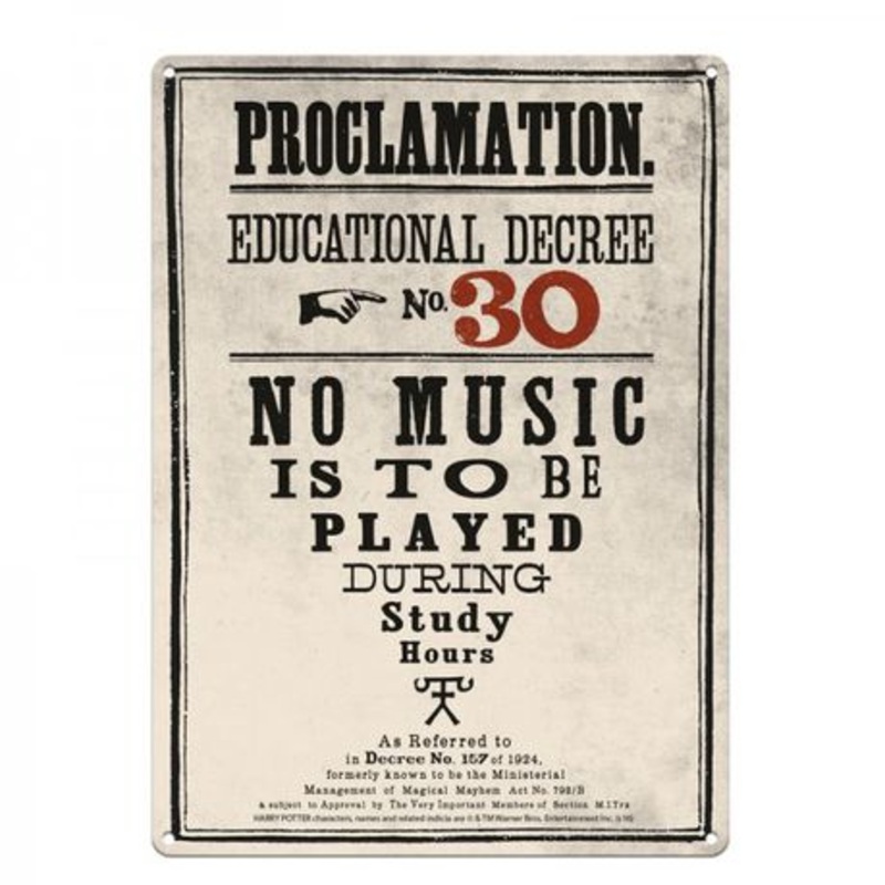 Harry Potter Metal Sign