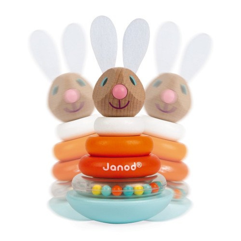 Janod Rabbit - Stackable Roly Poly