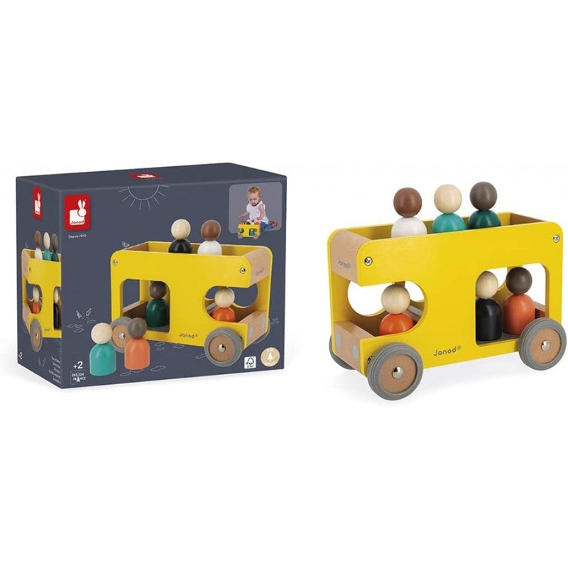 Janod Wooden School Bus