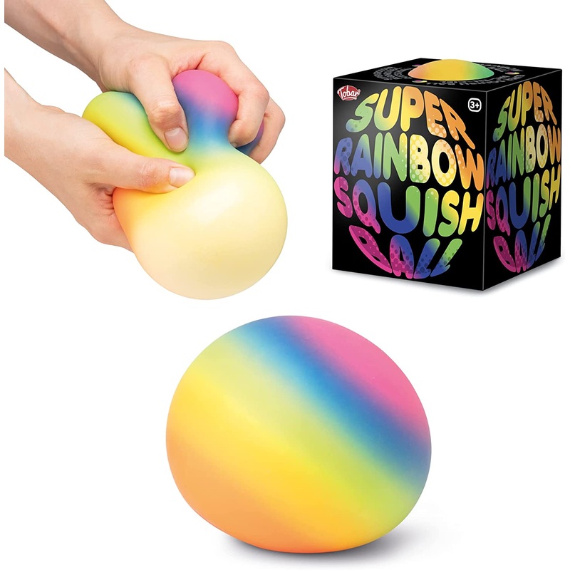 Large Rainbow Squish Ball