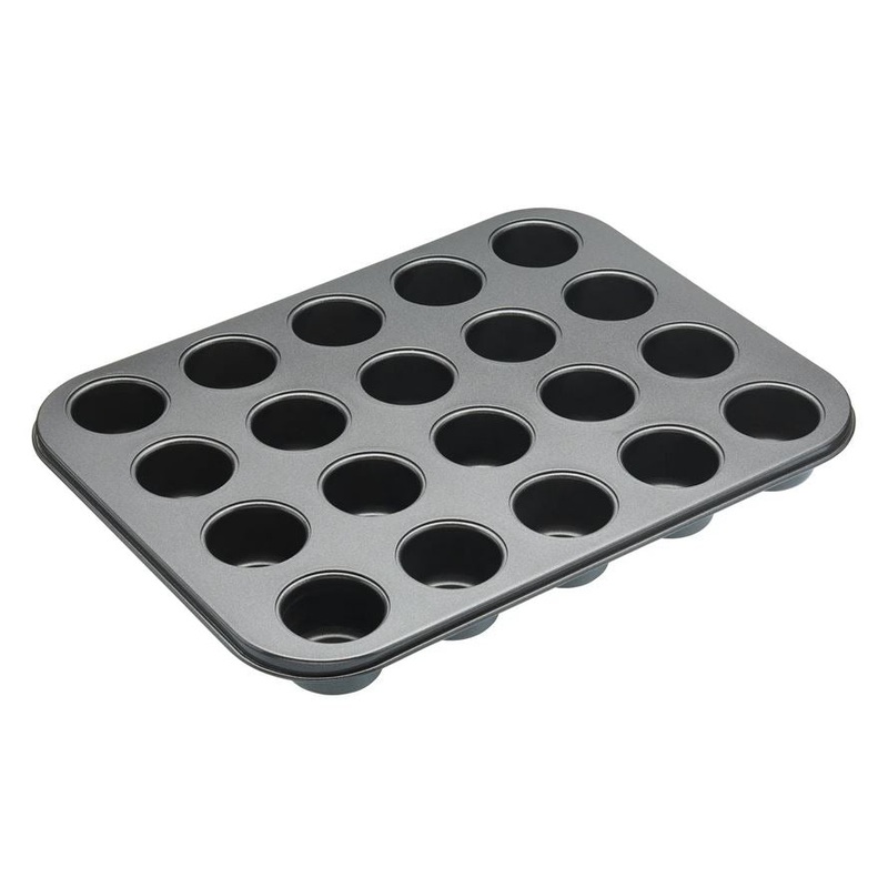 Masterclass Non-Stick Twenty Hole Mini Bites Tin, 35x27cm, Sleeved