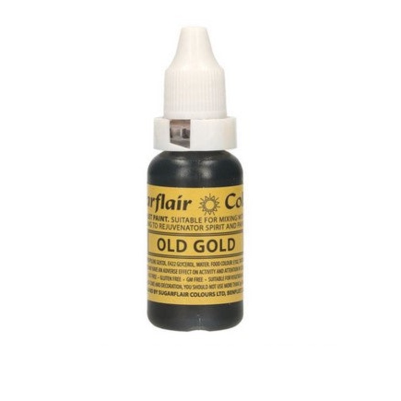 Sugarflair Droplet Colour - Old Gold