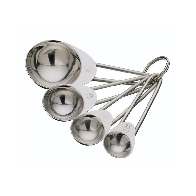 KitchenCraft Stainless Steel 4 Piece Measuring Spoon Set