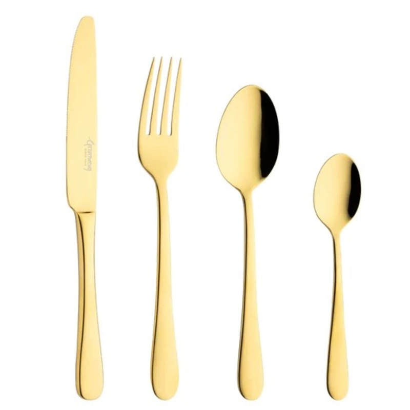Windsor 18/10 16 Gold Piece Cutlery Set