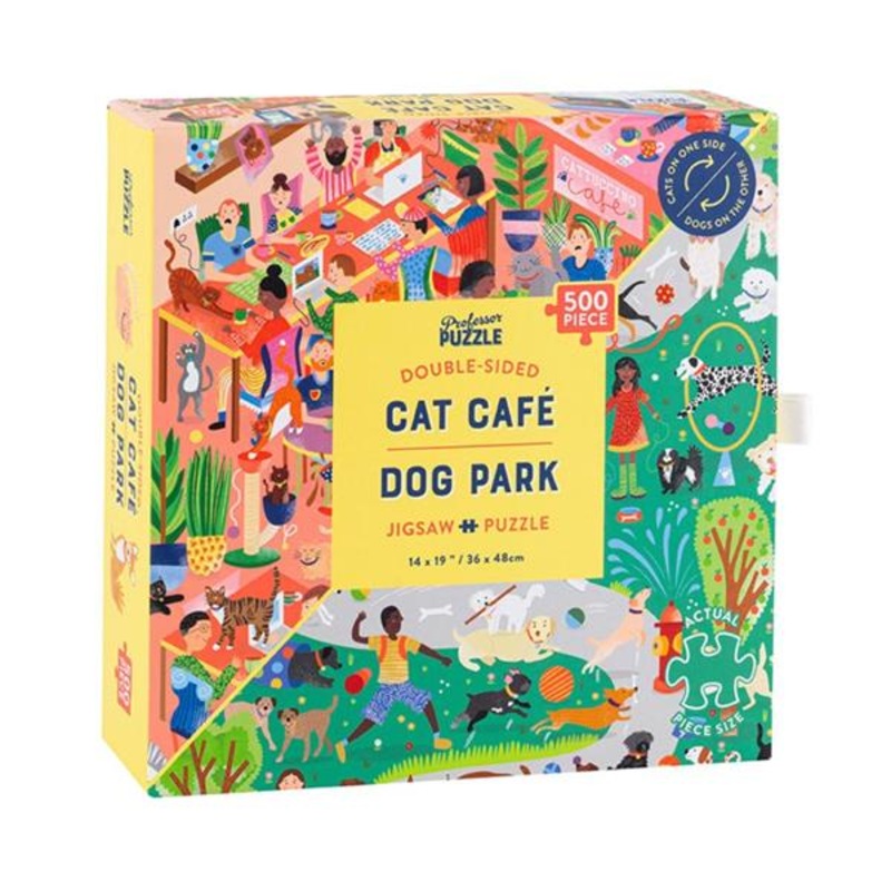 Jigsaw Library; Cat Caf & Dog Park 500pc