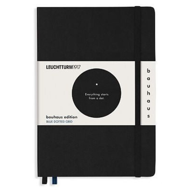 Leuchtturm 'Jahre Bauhaus' Dotted Notebook - Black