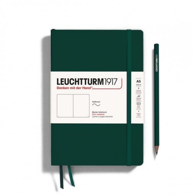 Leuchtturm Plain Notebook A5 - Forest Green