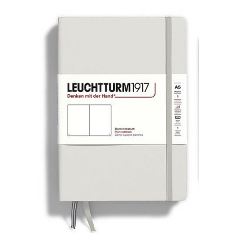 Leuchtturm Plain Notebook A5 - Light Grey