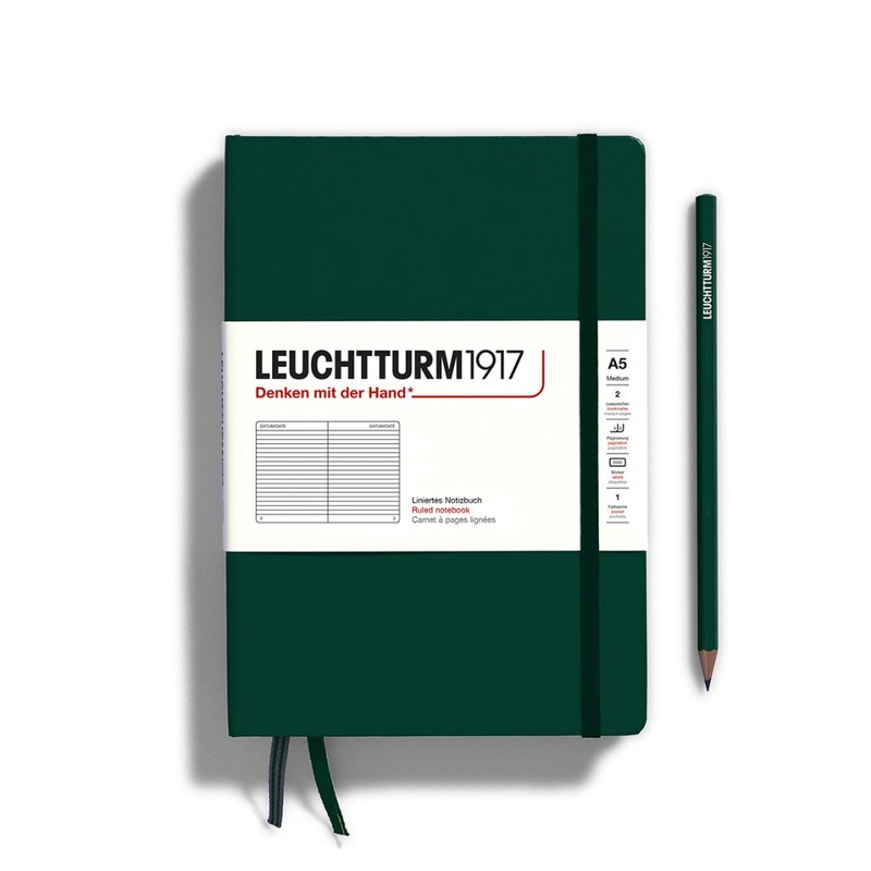 Leuchtturm Ruled Notebook A5 - Forest Green