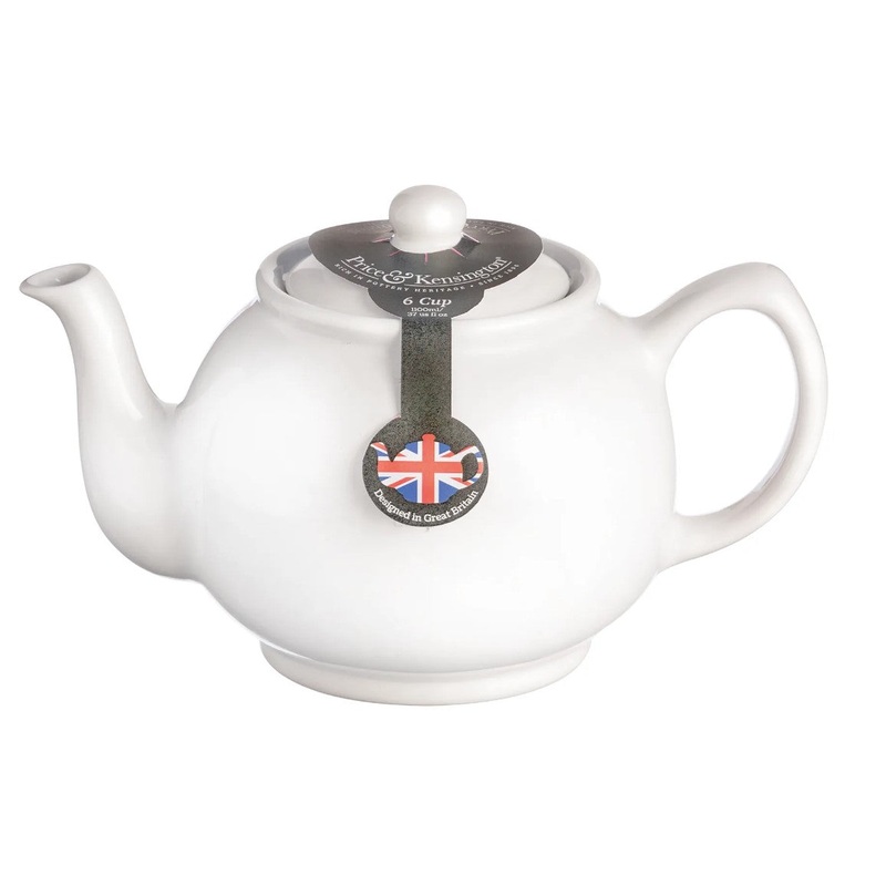 Price & Kensington Teapot - 6 Cup, White