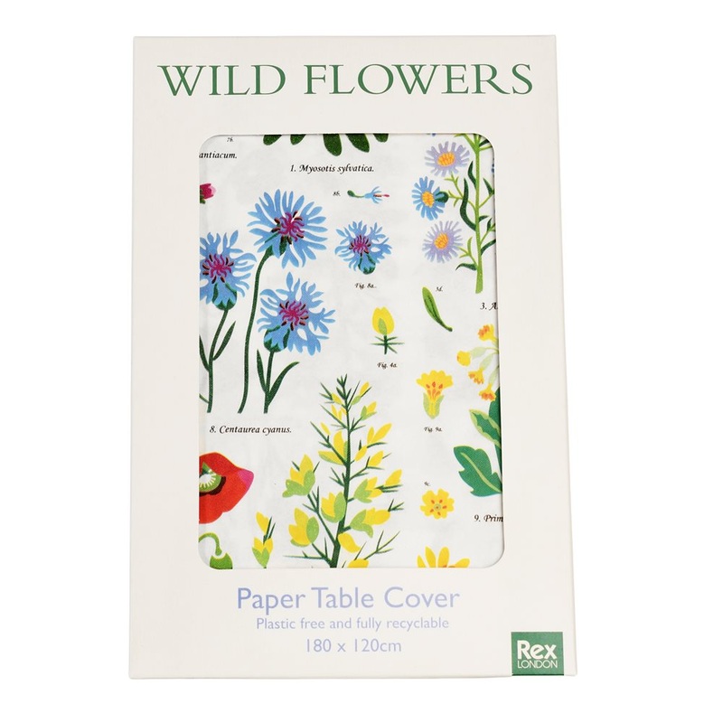 Rex Paper Table Cover - Wild Flowers