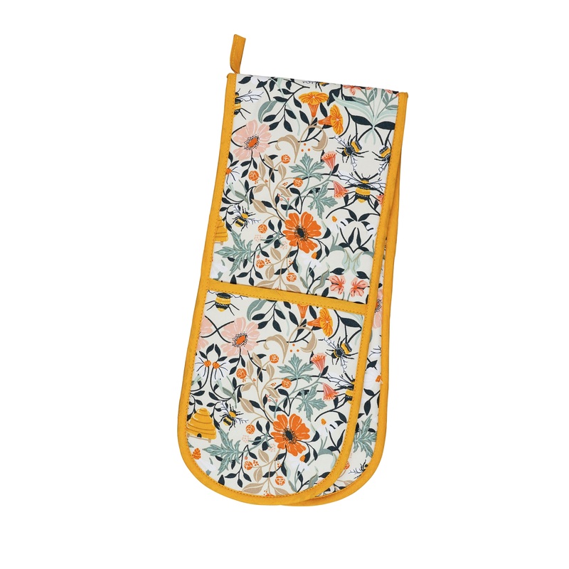 Ulster Weavers Cotton Double Oven Glove - Bee Bloom