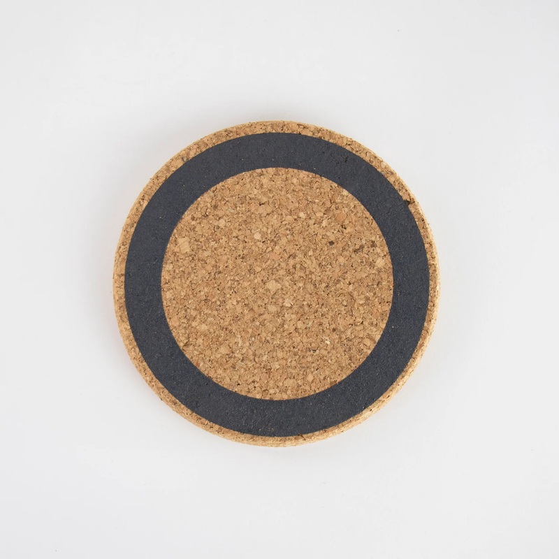 Liga Cork Coaster Set - Earth Grey