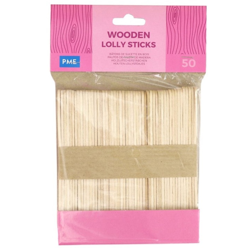 PME Wooden Lolly Sticks