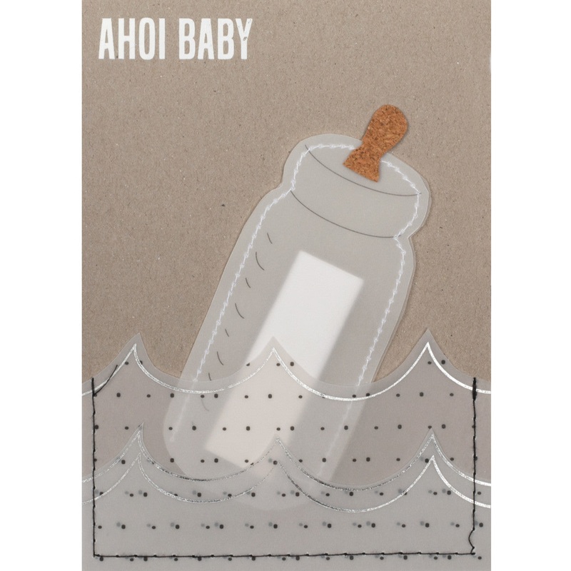 Rader Ahoi Baby Drift Bottle Card