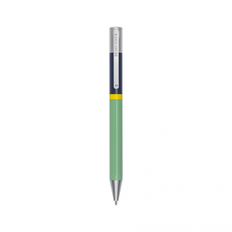Remember Green Grey Ballpoint Pen