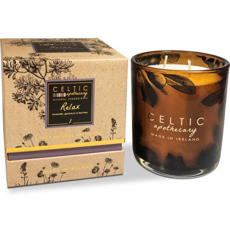 Celtic Candle Double Wick Candle-Relax